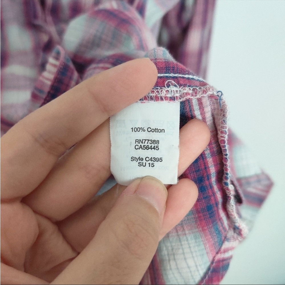 Madewell Ex-Boyfriend Shirt Manhasset Plaid xs - Picture 4 of 5